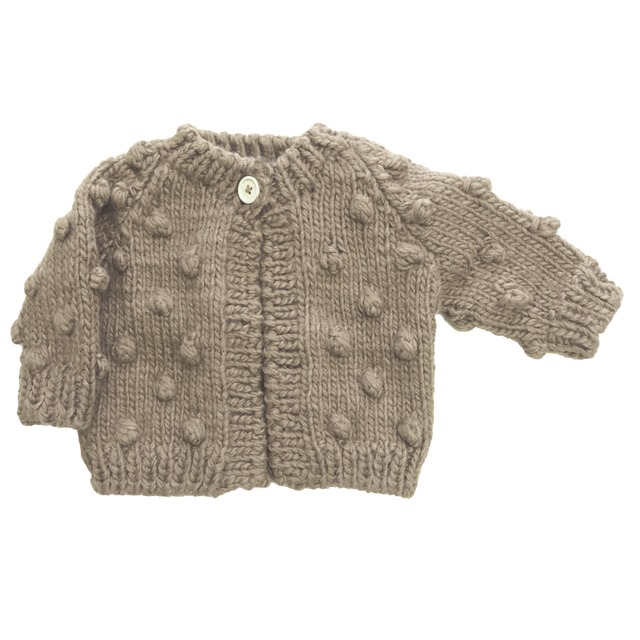 【予約販売｜10月中旬入荷予定】THE BLUEBERRY HILL / Popcorn Cardigan / Flax