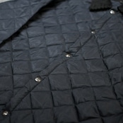 black quilting jacket