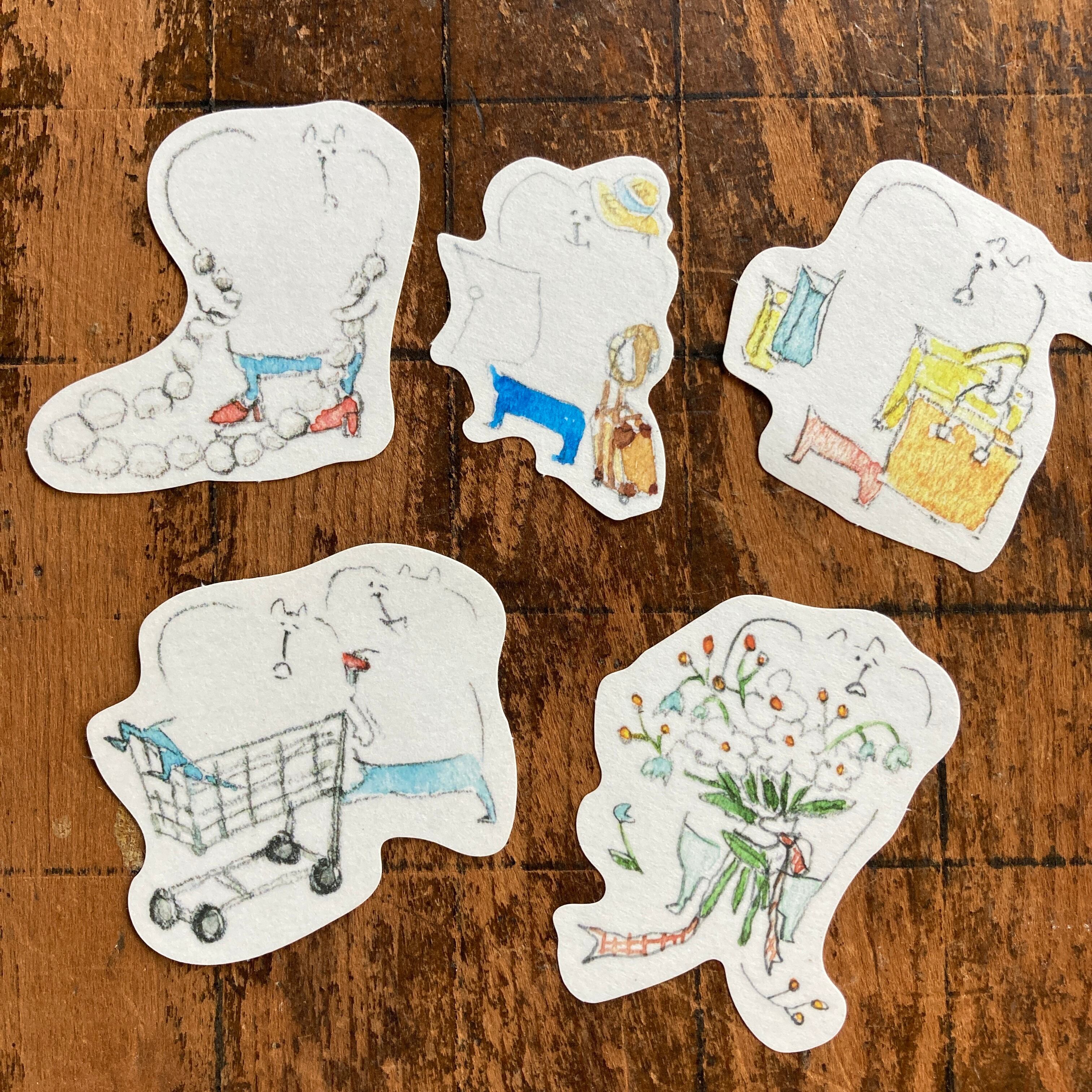 spicaの庭・muuちゃんのフレークシール FA FB FC | Spicaの庭