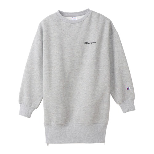Champion(チャンピオン) レディース  ネップチュニック スウェットシャツ CW-S020 オックスフォードグレー