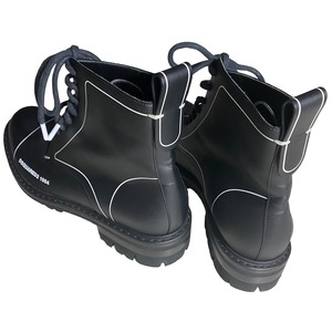 DSQUARED black leather boots