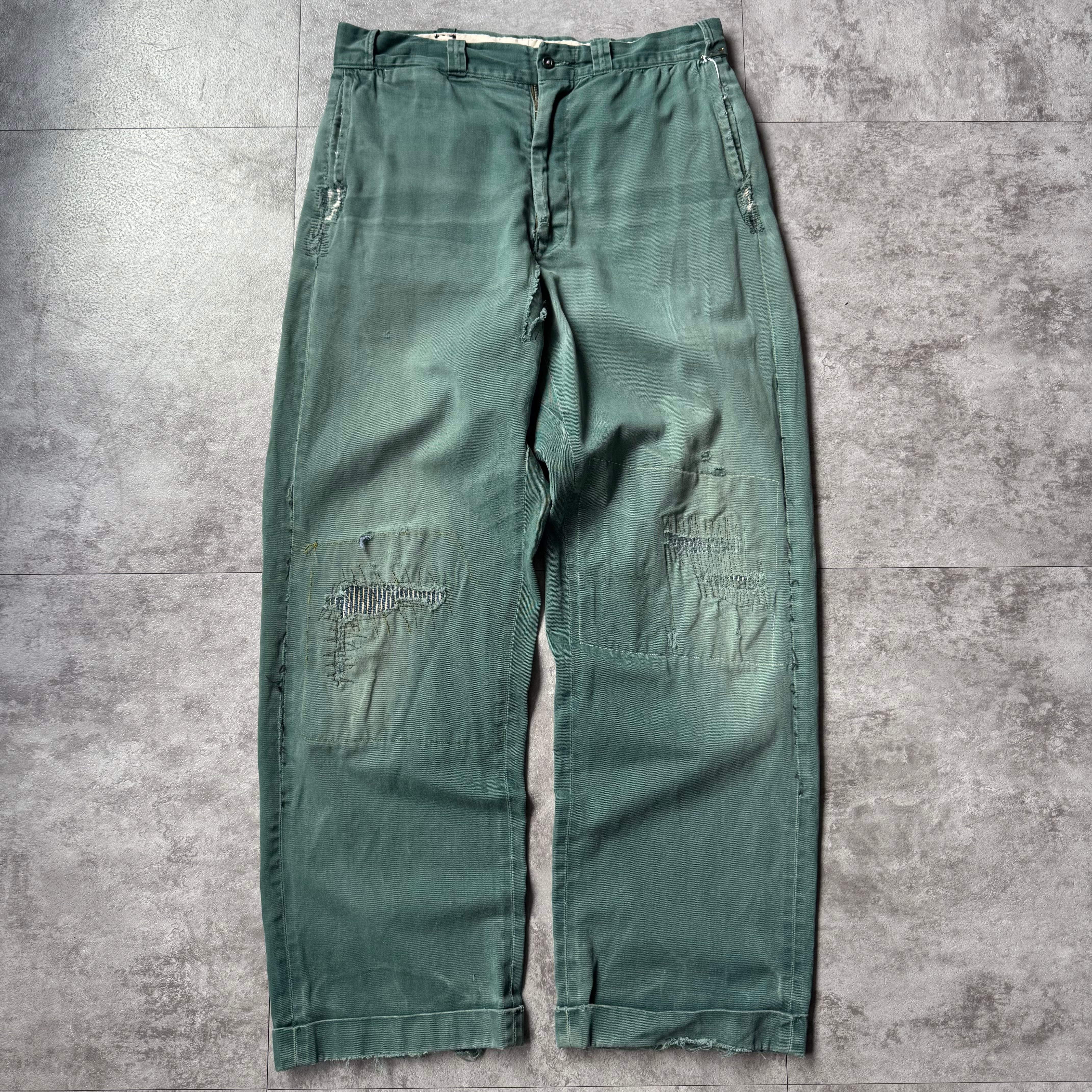 1950's〜 US Vintage All Cotton Work Pants / 50年代〜 オール