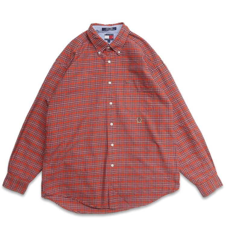 古着 TOMMY トミーヒルフィガー ボタンダウンシャツ 長袖シャツ