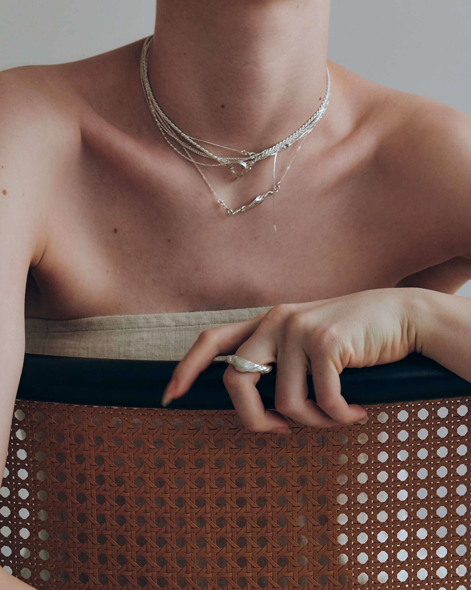 twist chain necklace | yur.jewelry