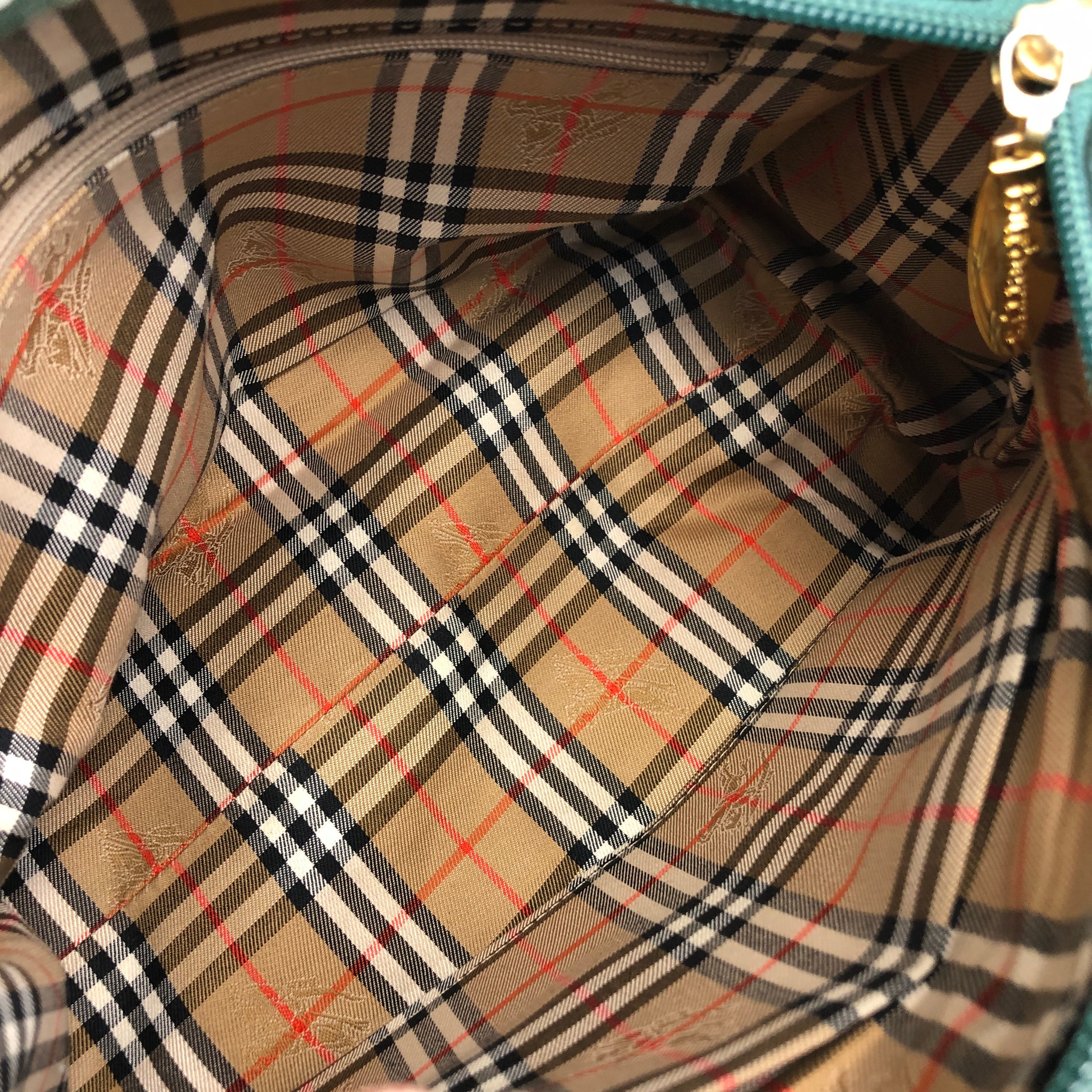 BURBERRY バーバリー ハンドバッグ グリーン レザー ミニボストン