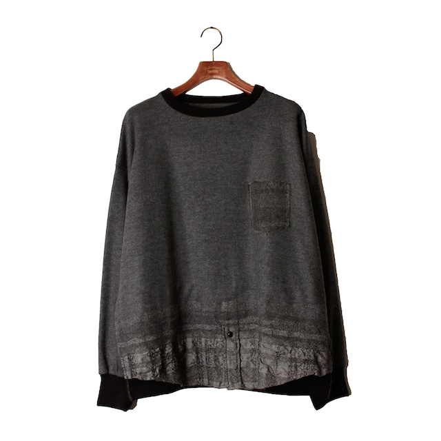 Needle Pull Over Tops  -gray <LSD-AI3T4>