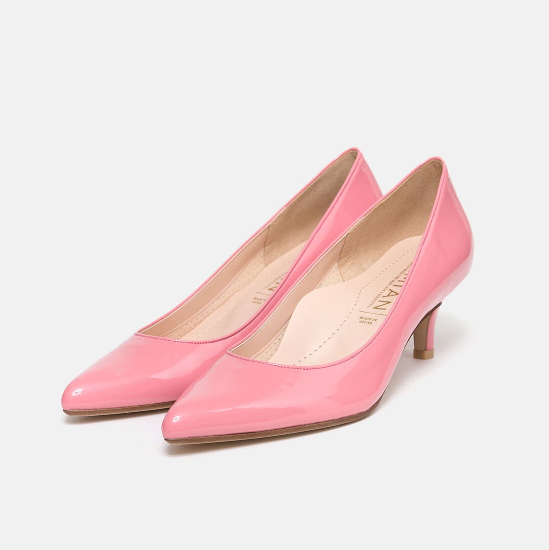 一部難あり エナメル カラー パンプス ピンクe 24 5cm Ot547 230 By Mamian