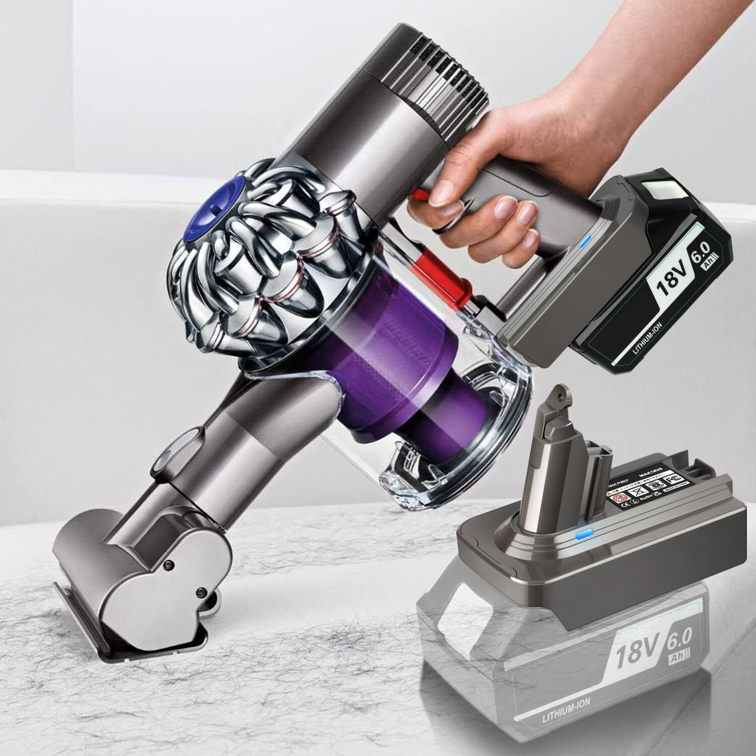 dyson makita  18V 仕様 ダイソン Dyson V6 マキタ 変換 アダプター 18V バッテリー変換