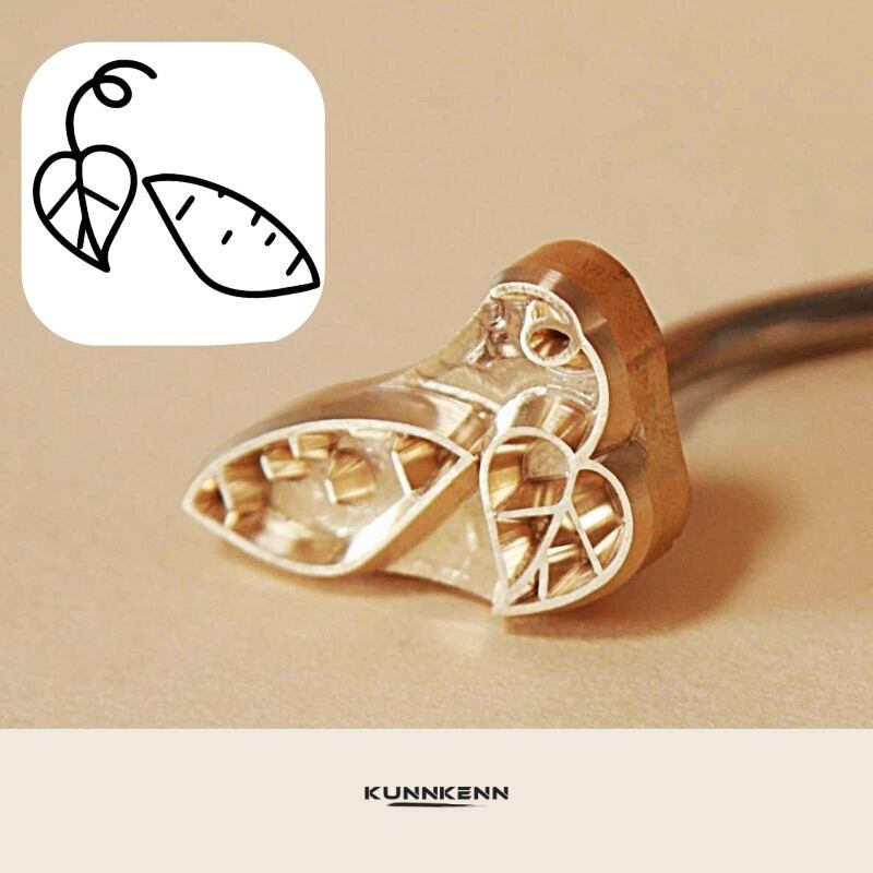 KUNNKENN 焼印 ごて 水紋焼印 真鍮 2cm水輪 | みずわ 焼き印 焼きごて