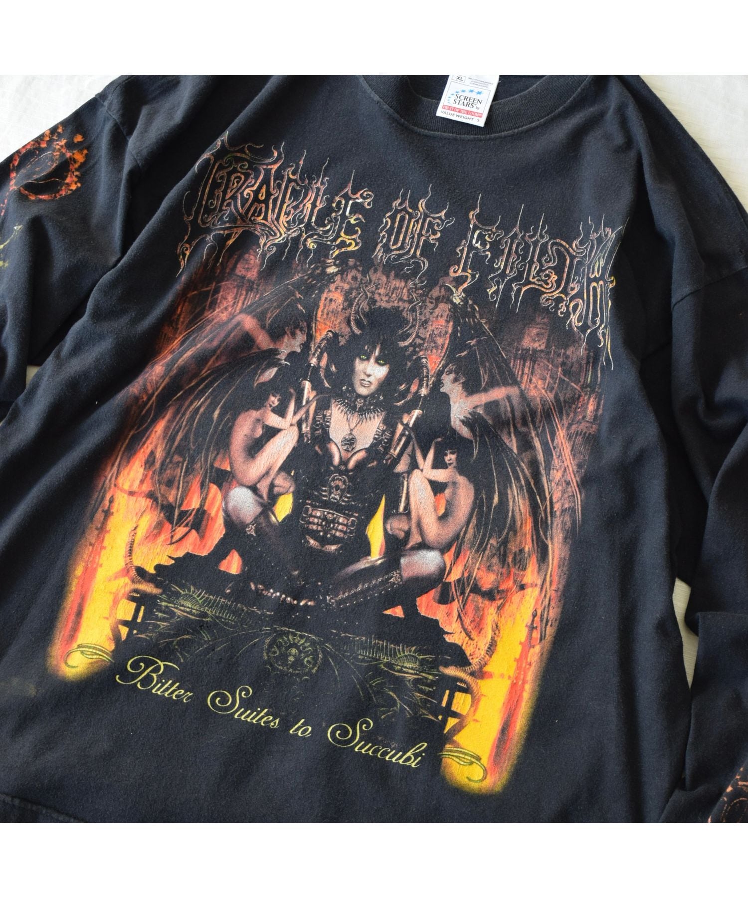 01 CRADLE OF FILTH ロングスリーブTシャツ メンズXL ブラック メタル