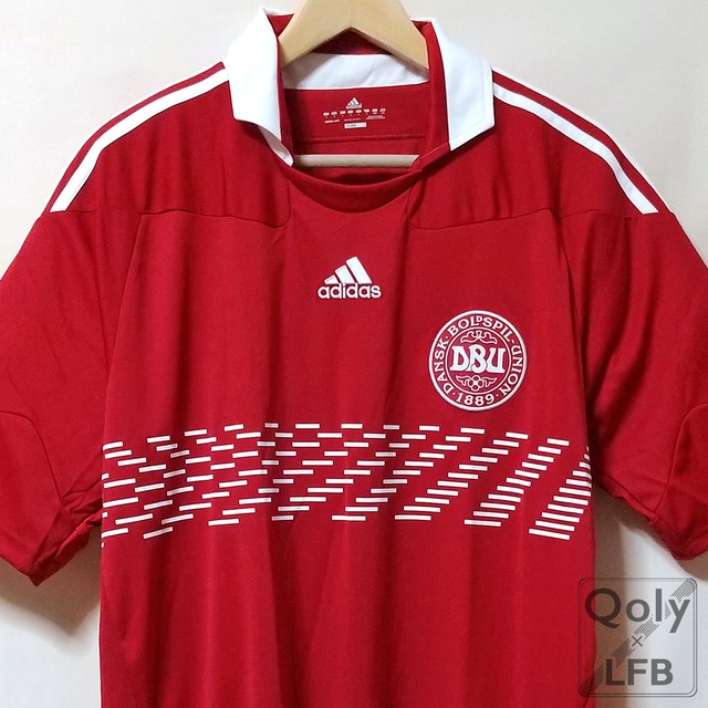 デンマーク代表 10 Adidas ホーム半袖 ユニフォーム インポートl Qoly Lfb Vintage