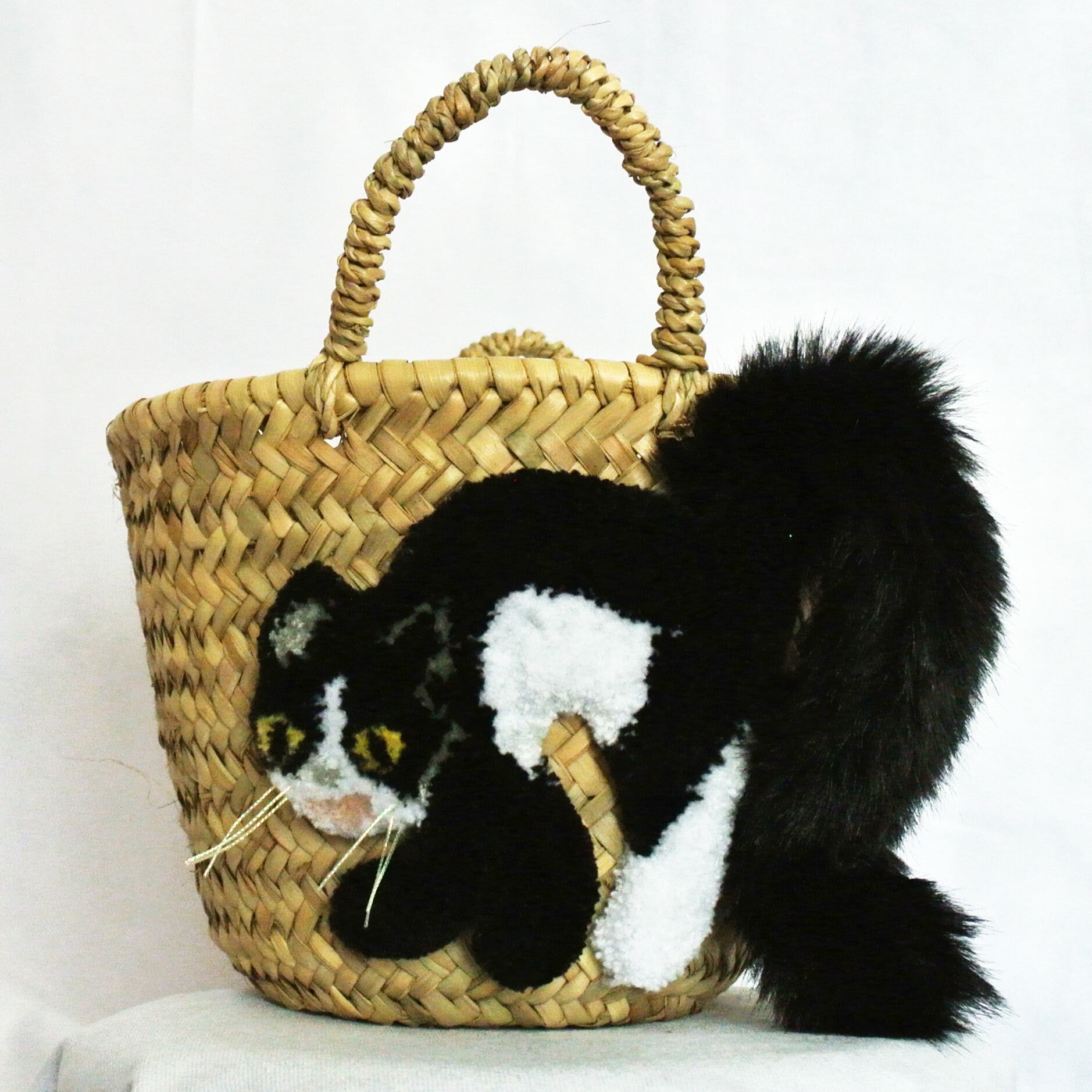 44 割引殿堂 Cat In Da House 黒猫 猫かごバッグ かごバッグ レディース Pumpkinranch Com