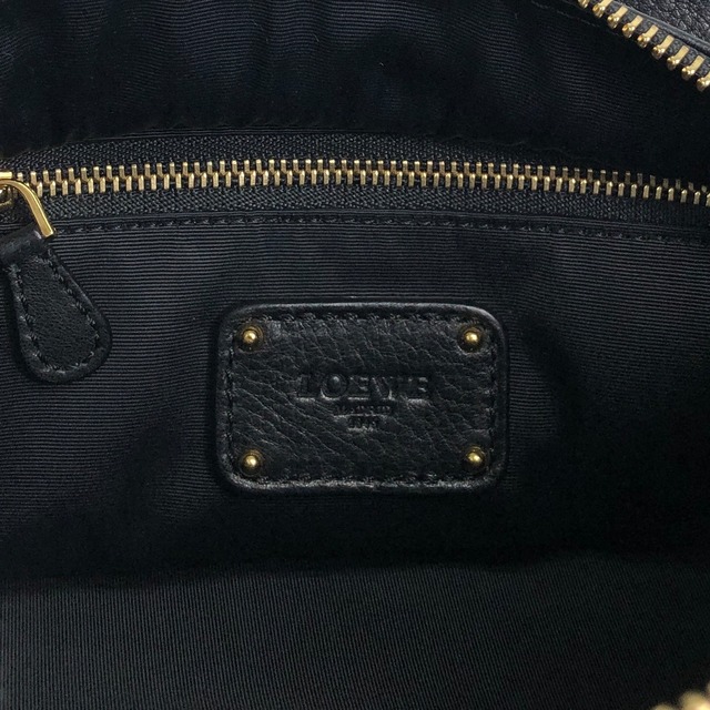 LOEWE ロエベ ショルダーバッグ ブラック レザー ホーボーバッグ セミショルダーバッグ vintage ヴィンテージ オールド earnia