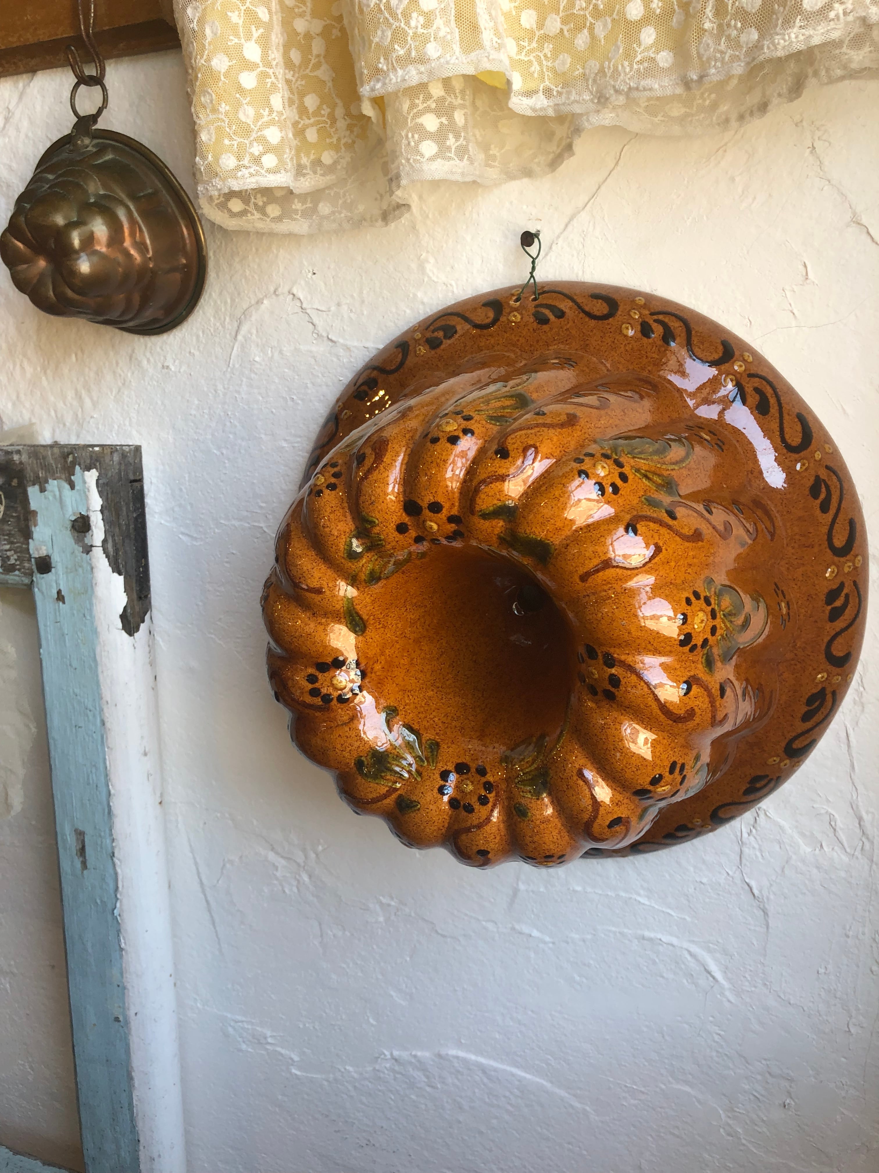 フランスアルザス地方陶器のクグロフ型ブラウンLLサイズ | Brocante de