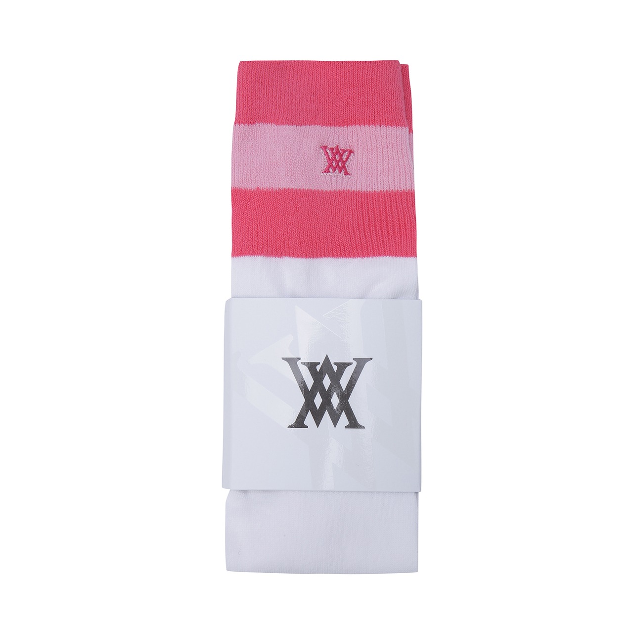 (W) THREE-TONE KNEE SOCKS [サイズ: F(AGEUWSC05PIF)] [カラー: PINK]