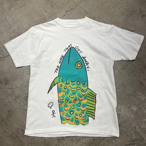 1990'S T-SHIRT "LAKE MICHIGAN FISH"