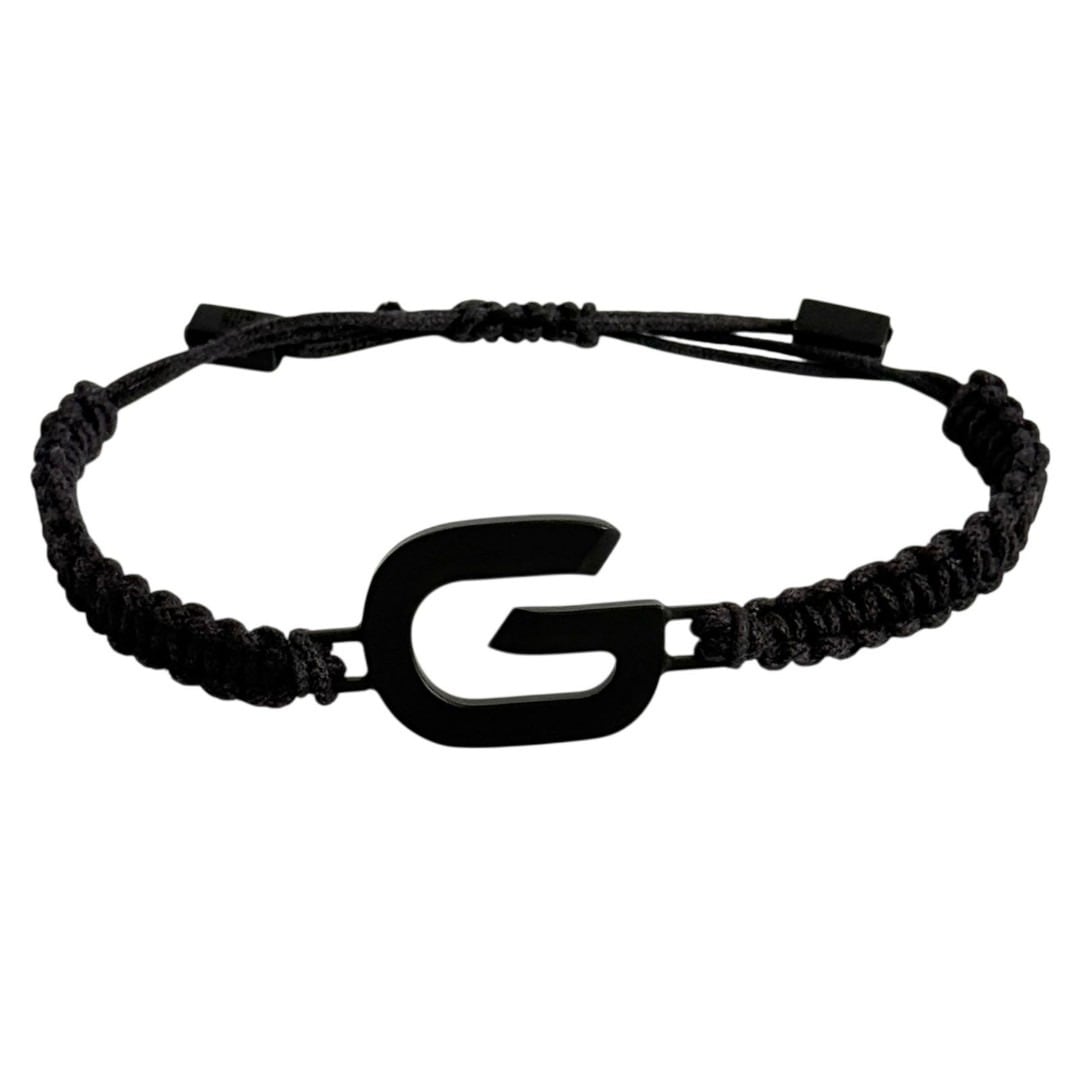 ジバンシィ　メンズ　Gリンク　コード　ブレスレット　黒　サイズ調節可能 ジバンシィ メンズ Gリンク コード ブレスレット 黒 サイズ調節可能