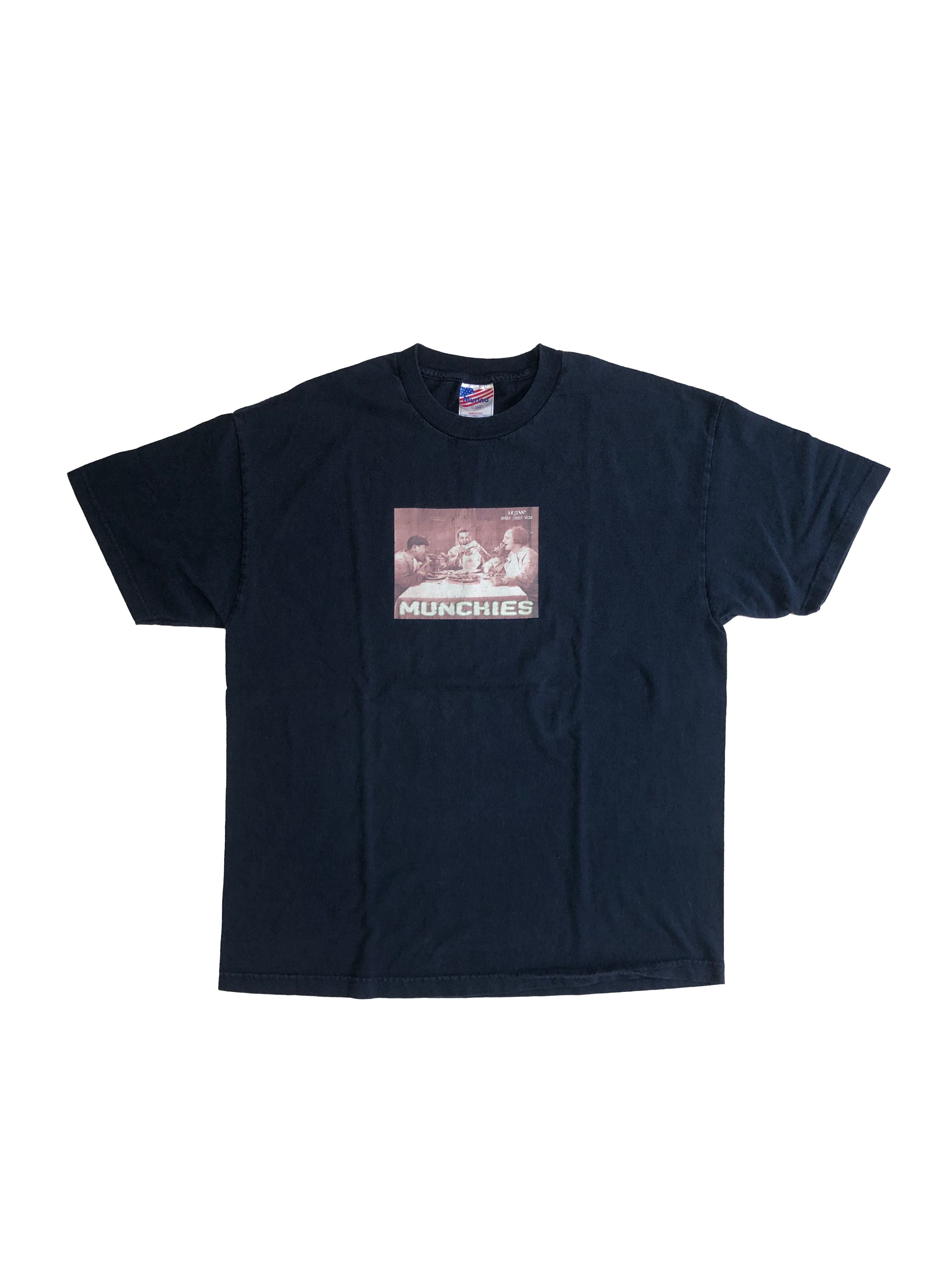 1990s The Three Stooges "MUNCHIES" Print T-shirt