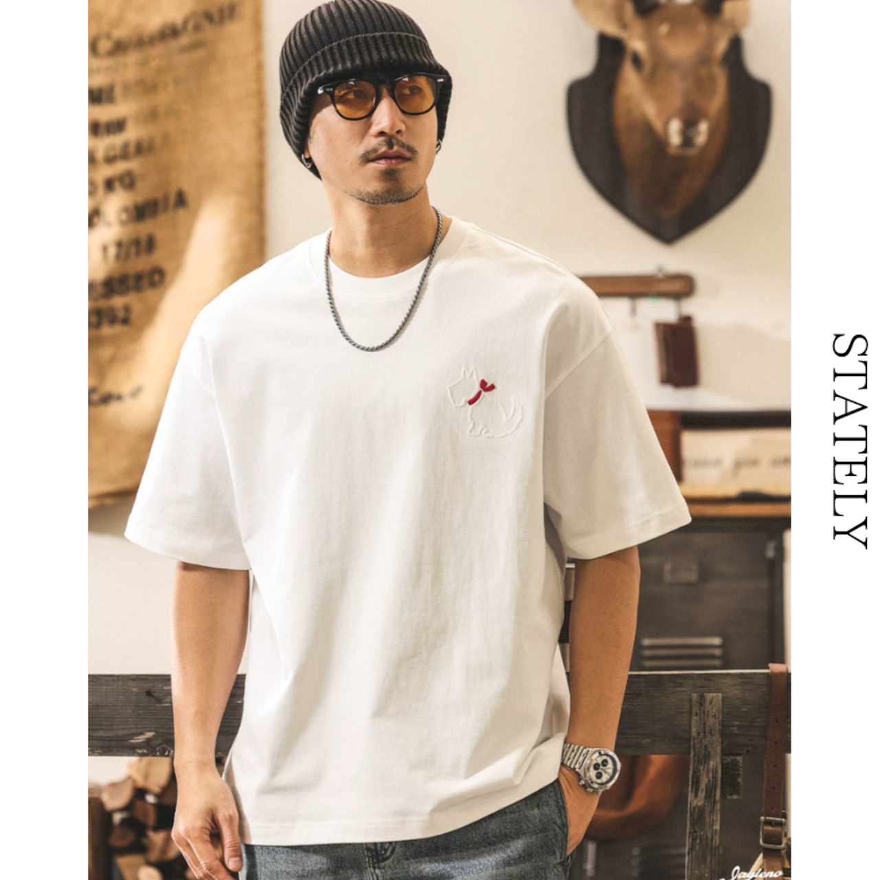 Dog Stitch Tee/2color_T301・画像3