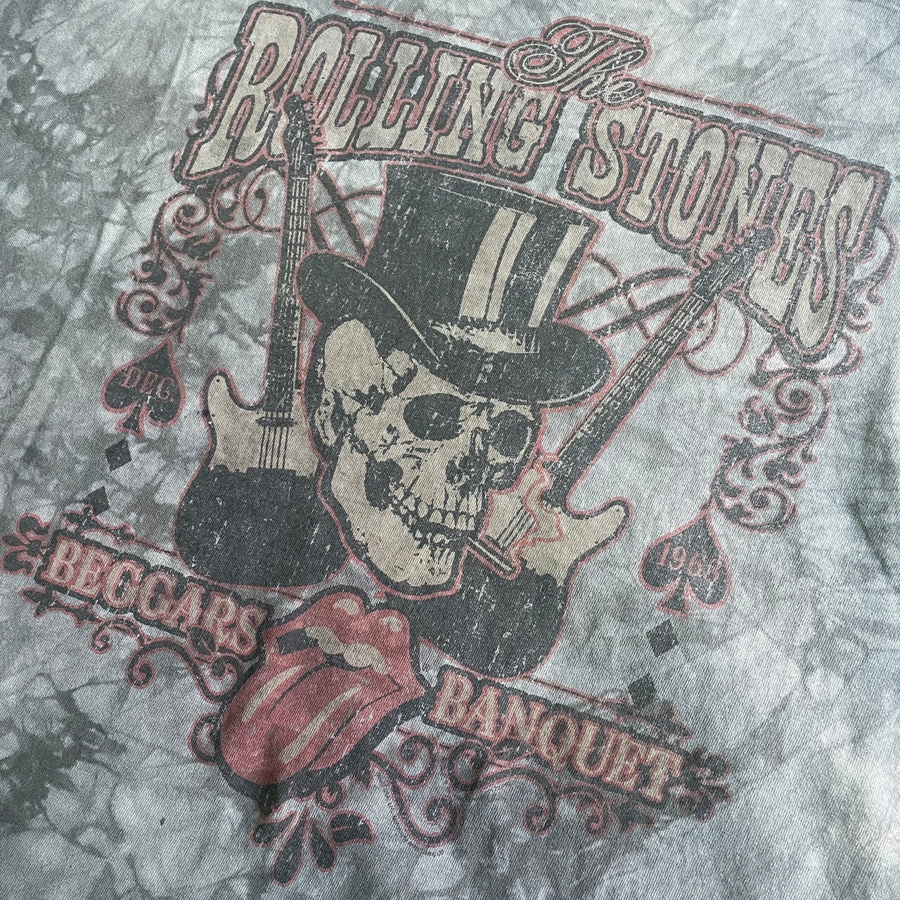 VINTAGE ヴィンテージ 00S The Rolling Stones TOKYO ローリングストーンズ プリント半袖Tシャツ カットソー レッド デットストック