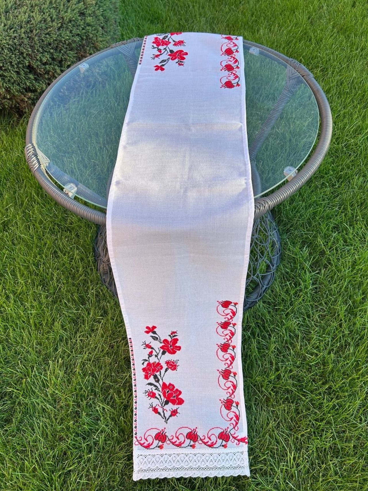 ウクライナ伝統手刺繍祭具タオル「ルシニク」 - 11