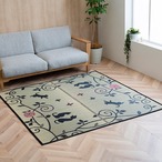 い草ラグ クロネコ 176×176cm