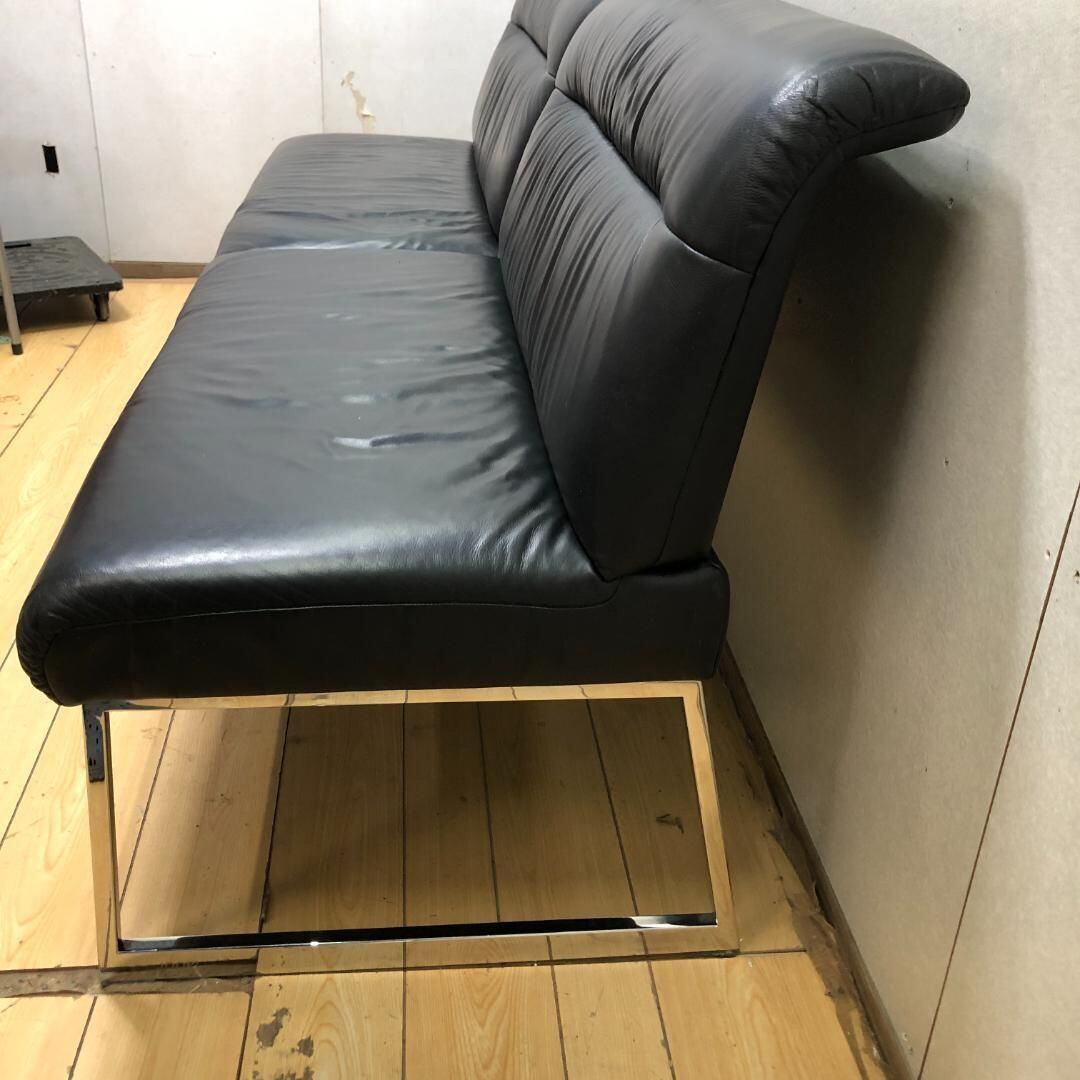 JOOP! ヨープ himolla ヒモラ ドイツ製 本革 3人掛けソファ ブラック