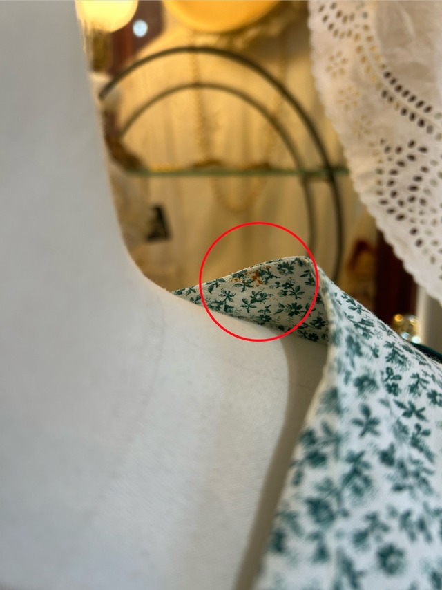 40's50's green flower dress