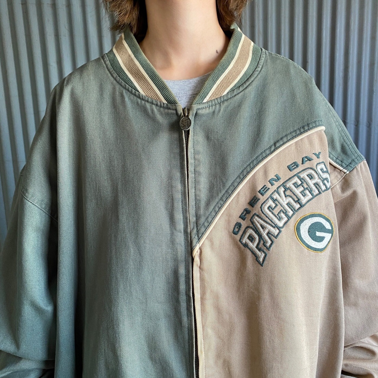 ビッグサイズ 90年代 リー NFL パッカーズ 刺繍 コットンツイル 