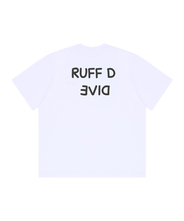 [RUFF D DIVE] New Basic Logo T-Shirt White/Black 正規品 韓国ブランド 韓国通販 韓国代行 韓国ファッション