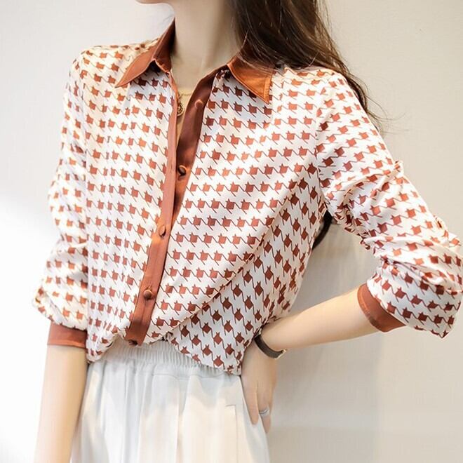 HOUNDSTOOTH 七分丈シャツ d00001