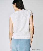 コクーンVネックレースベスト (WHITE) CQ-49026
