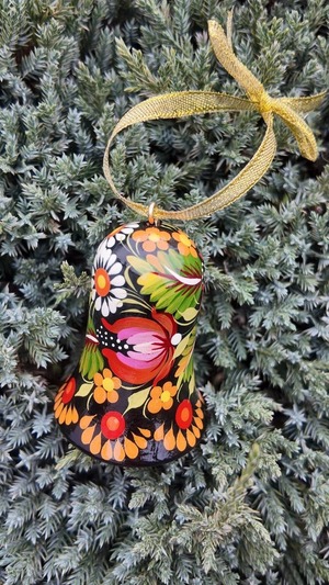 クリスマスデコレーション　ベル1点のみ（ティモシェンコ作）