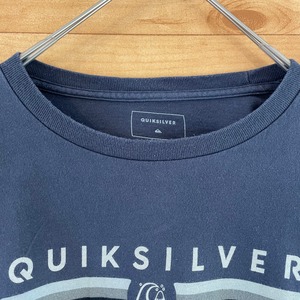 【QUIKSILVER】ロゴ プリント Tシャツ XL ビッグサイズ サーフィン スノボー クイックシルバー US古着 アメリカ古着