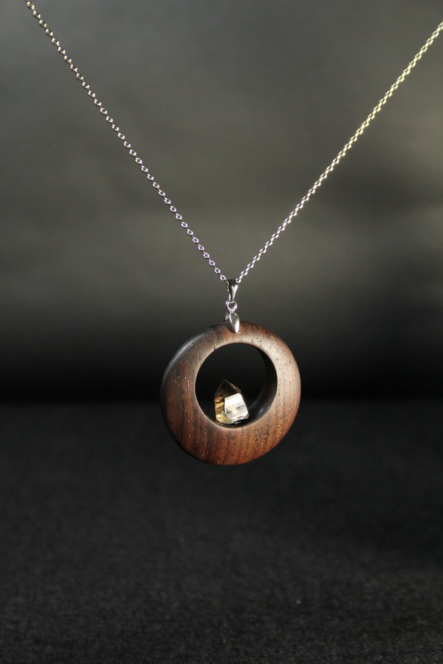 【211】宮崎スモーキー ローズウッドペンダント