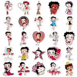 送料無料！【 Betty Boop（ベティブープ） 】 STICKER（ステッカー）50枚SET　〚アメリカン雑貨 アメトイ〛