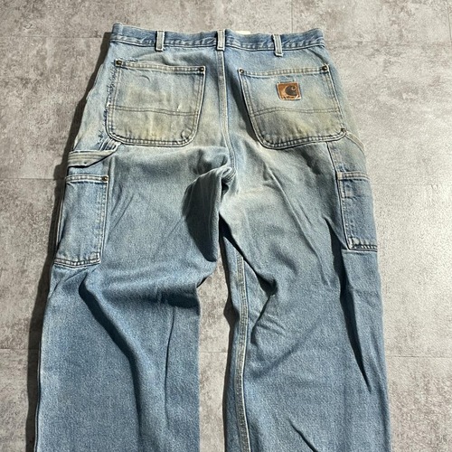 USA生地製 デニム ダブルニー Carhartt B73 DST 32×32 詳細写真4