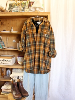 〈m.tさま専用〉オーバーサイズチェックシャツ