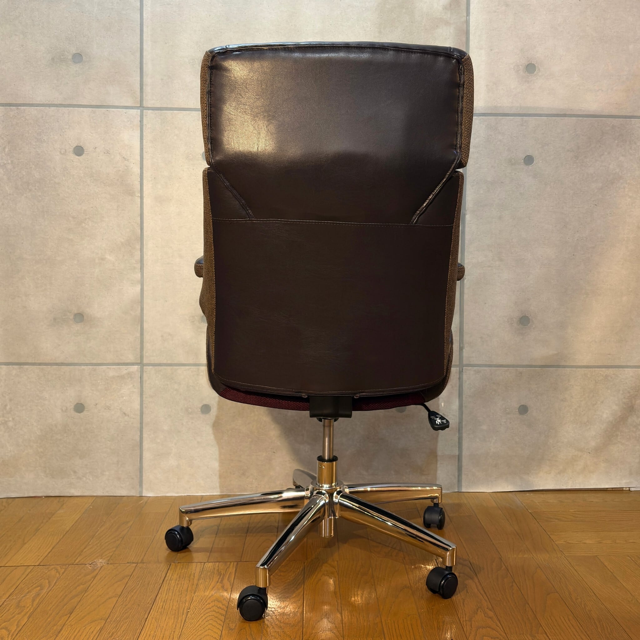 新品】ヴィンテージ風 デスクチェア WP | レザー×ファブリック
