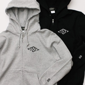 TST EMB ZIP PARKA #T.GREY