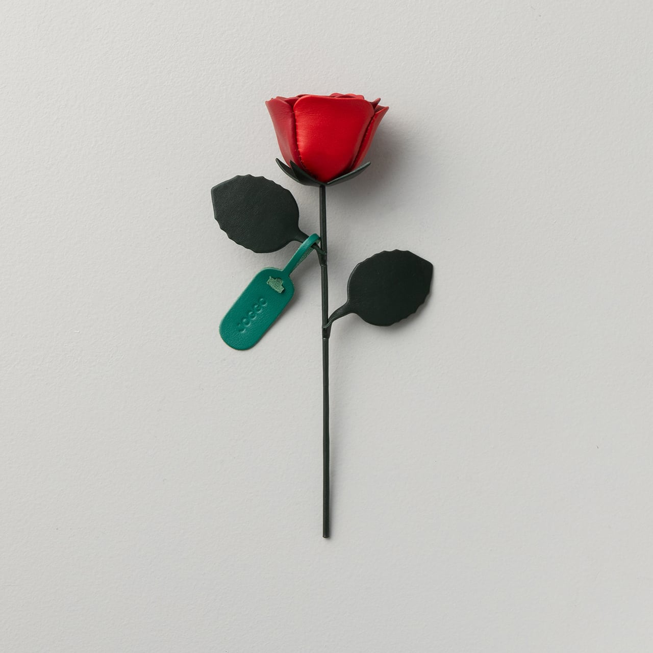 革の一輪花（バラ）- レッド系 | JOGGO stock | 枯れない革の花と
