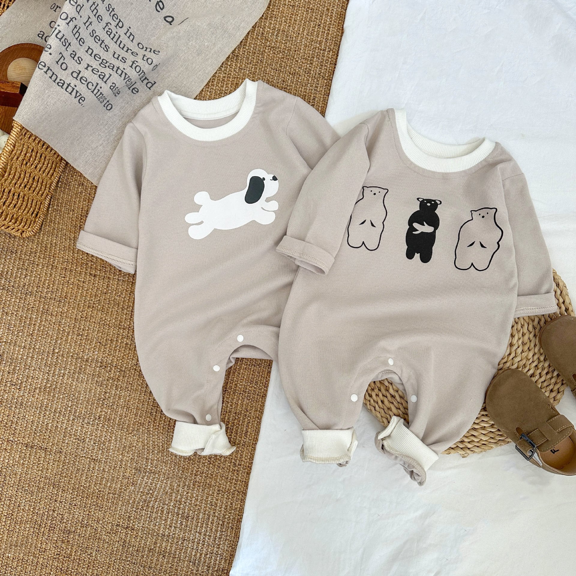 【BABY】動物柄オールインワン