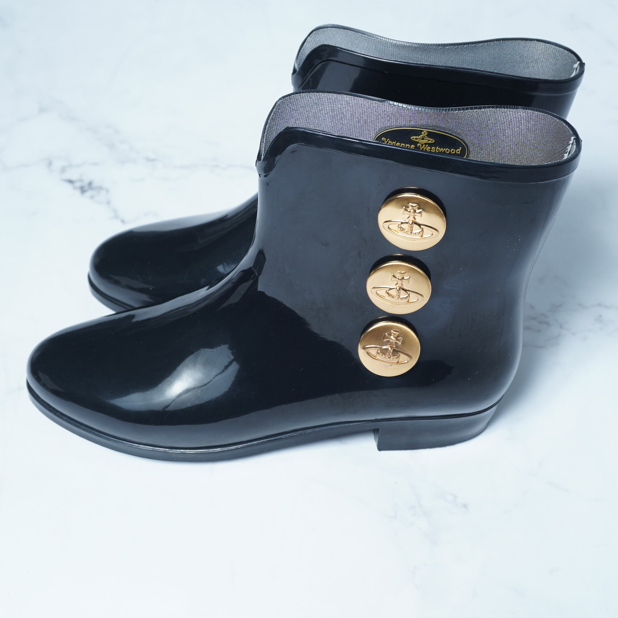 Vivienne Westwood】ヴィヴィアンウエストウッド×Melissa ロゴ金ボタン