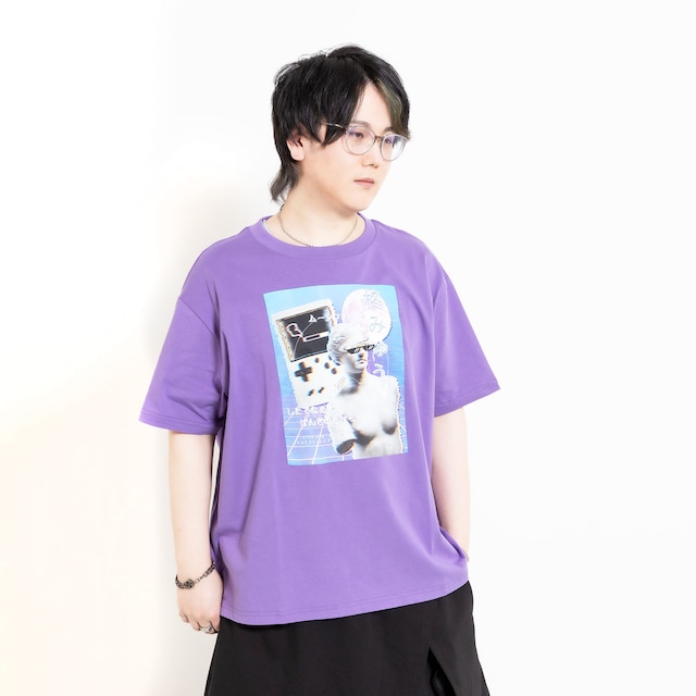 【柊みゅう×Crux.exe】GRAPHIC PRINT BIG TEE (PURPLE)