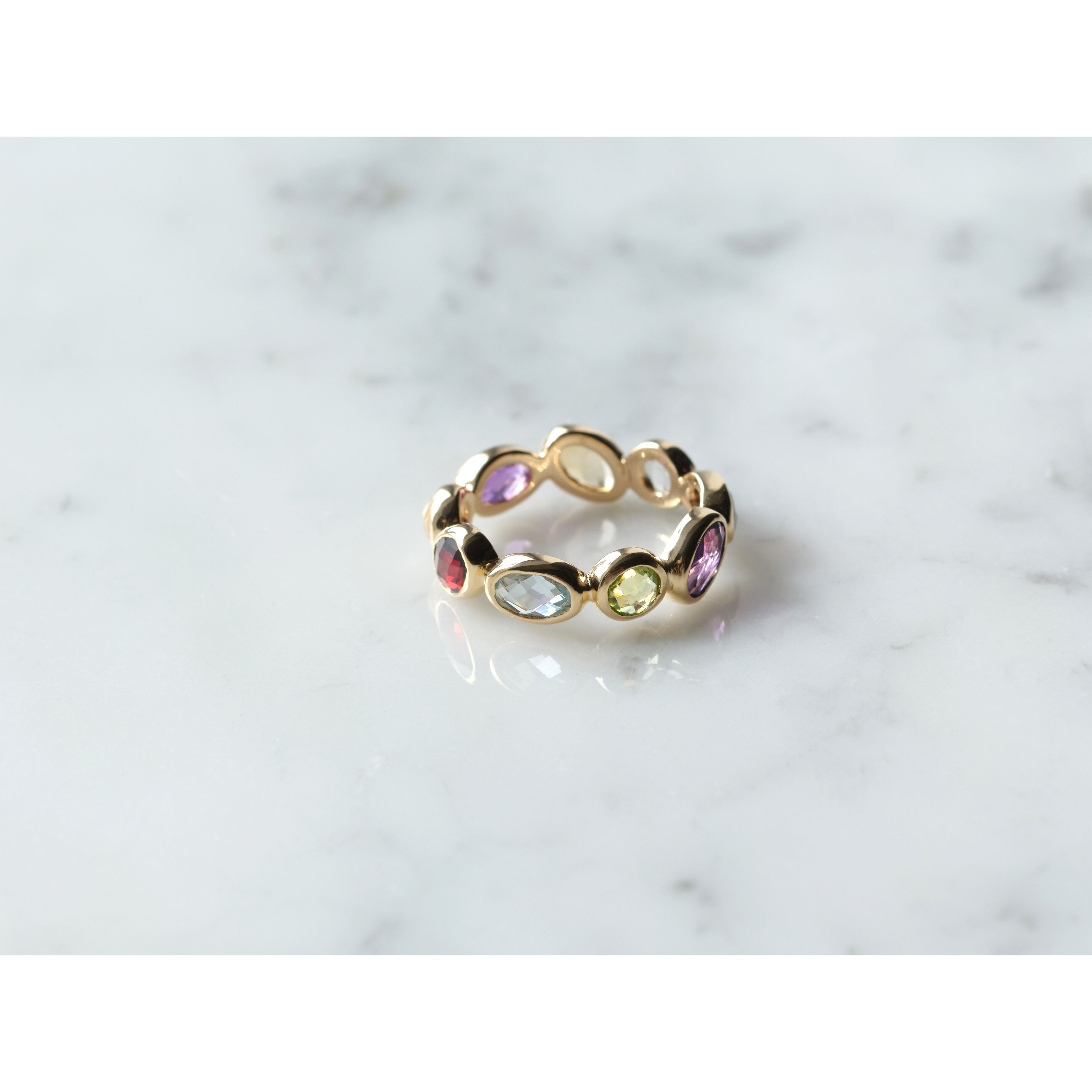 S925 MULTI STONE ETERNITY RING | TOME JEWELRY