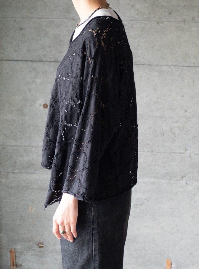 "Blanque" used Jacquard pullover