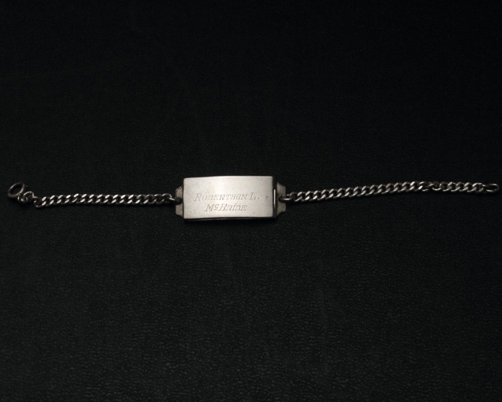 Vintage ID Bracelet [US ARMY - STERLING SILVER] WW2 Rocket Type
