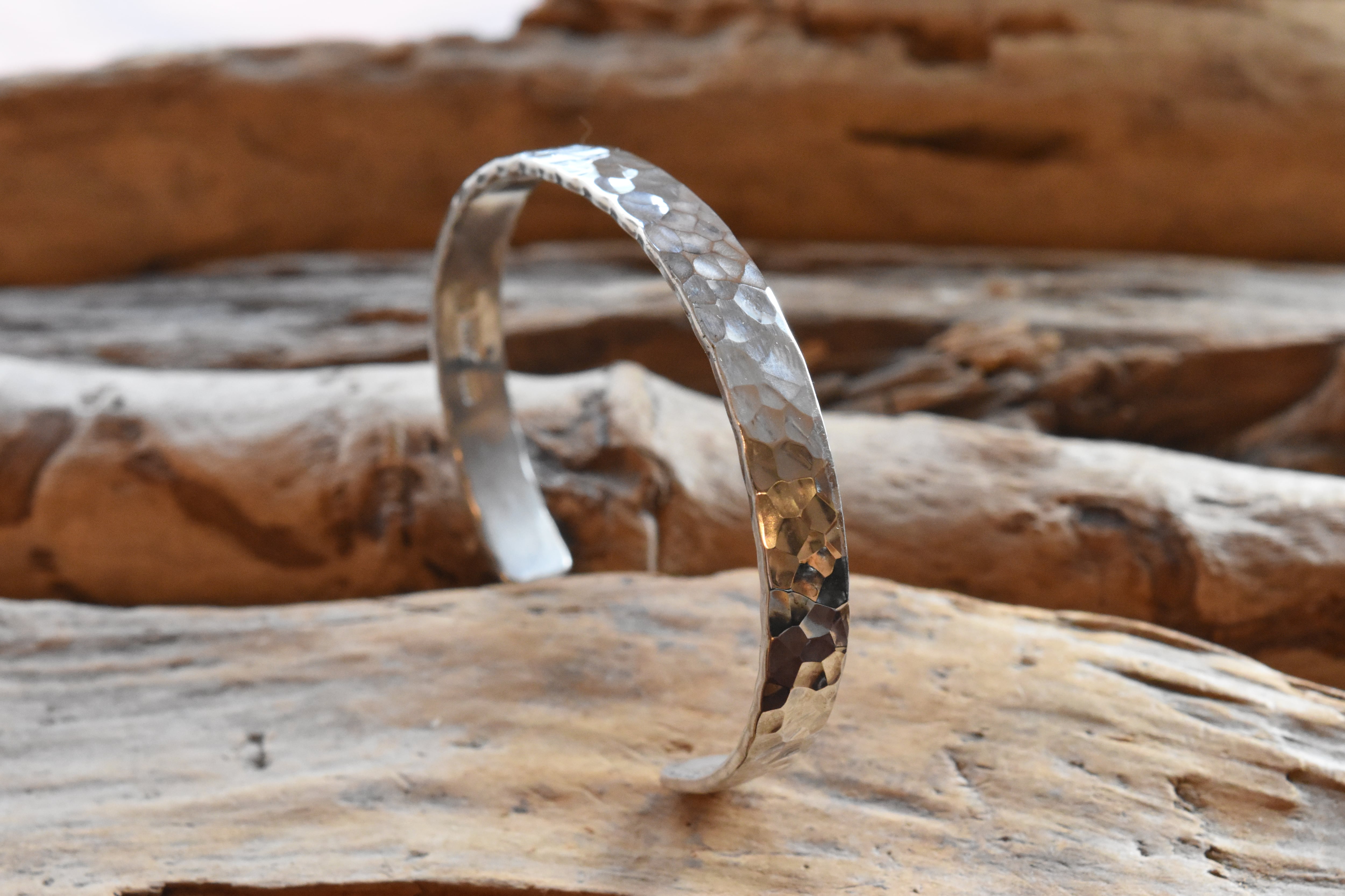7mm】叩きバングル | FARWEST silver smith