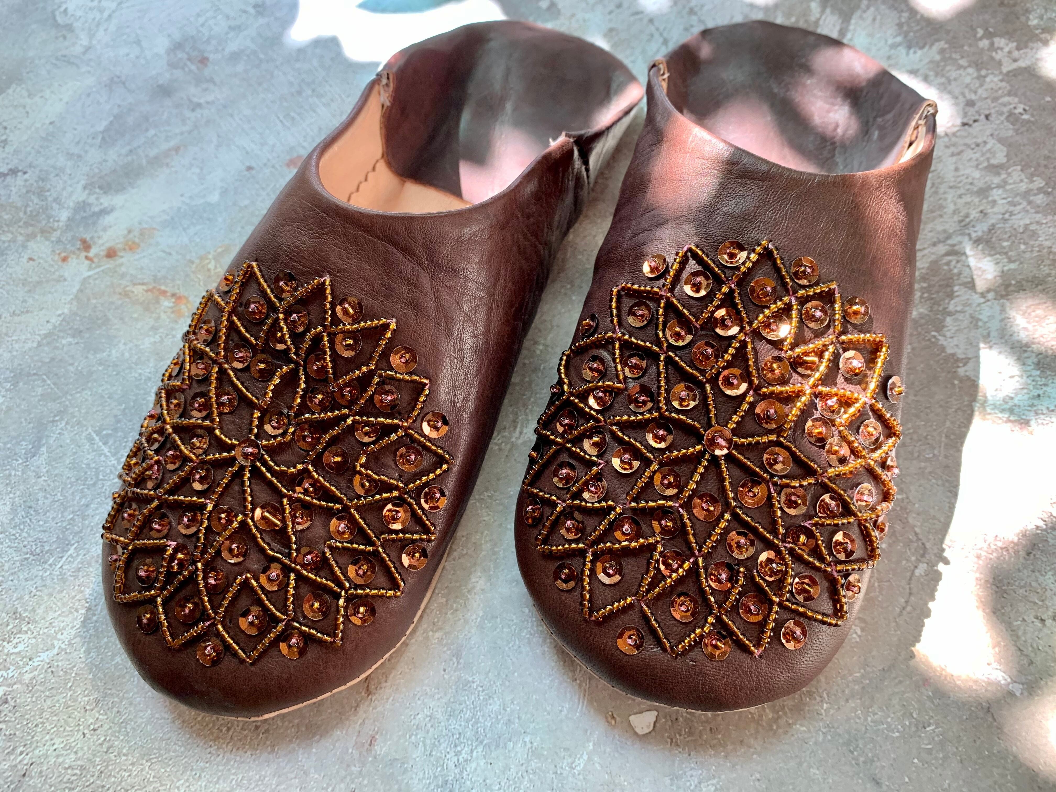 モロッコキラキラバブーシュ