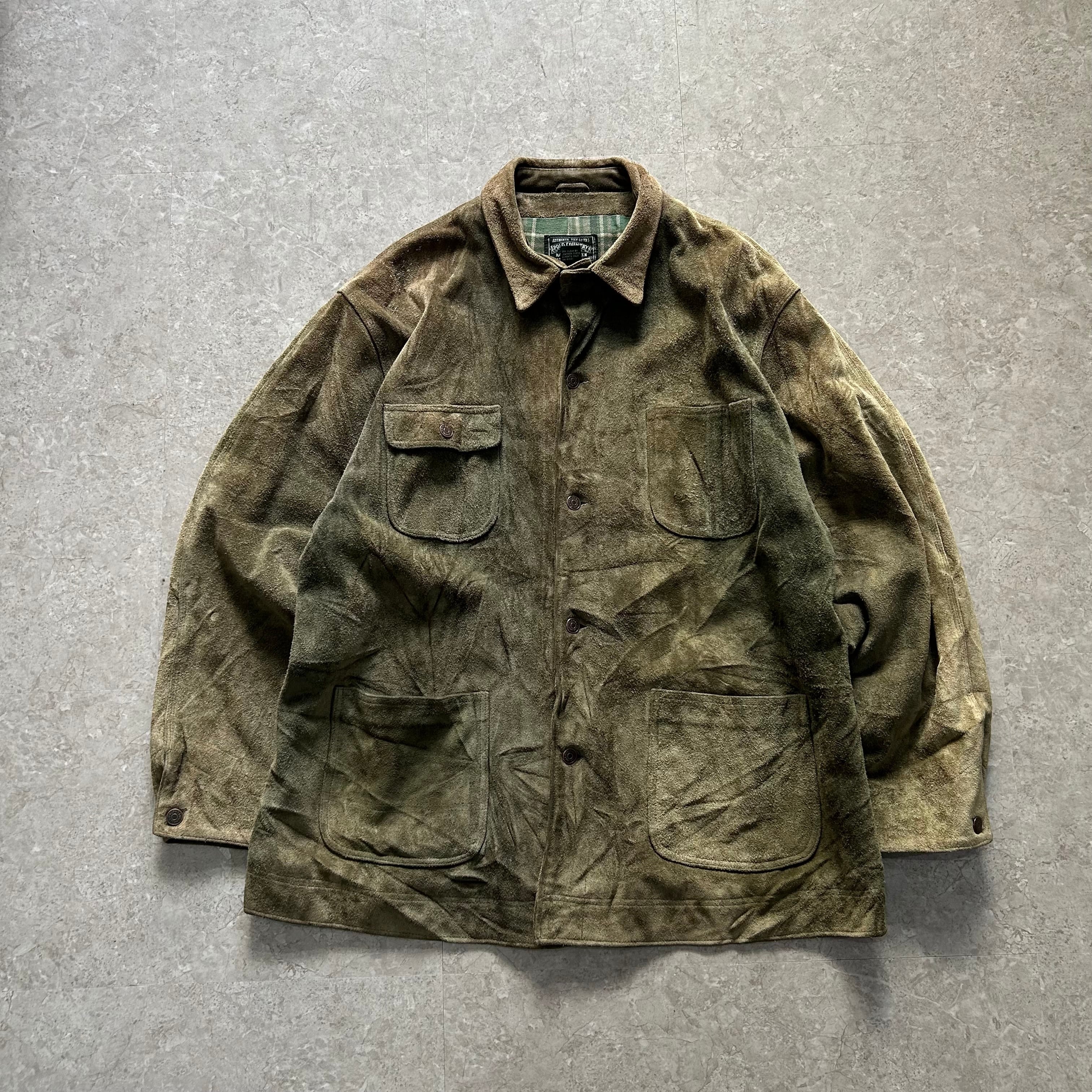 〜90s POLO COUNTRY cover all type suede leather jacket【仙台店】